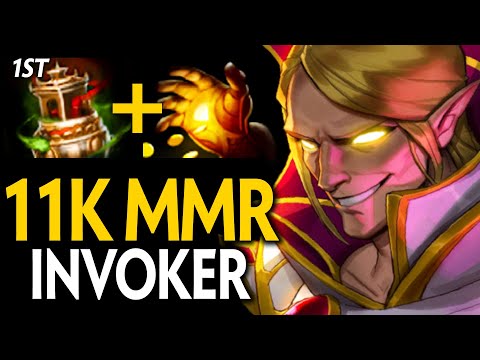 11000 MMR VP.GPK INVOKER vs GYROCOPTER MID | Dota 2 Invoker