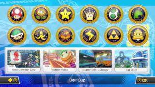 Mario Kart 8 Deluxe Gold Wheels Unlock and 200cc Staff Ghost Completion