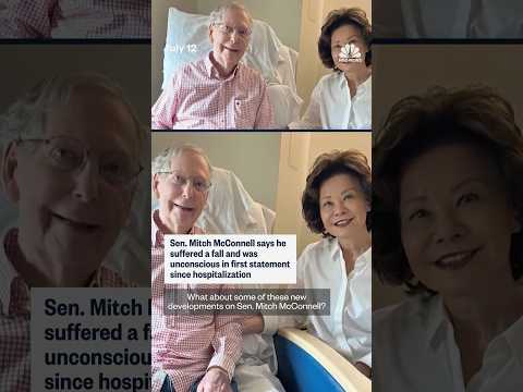 Sen. McConnell says he suffered a fall and was unconscious in first statement since hospitalization