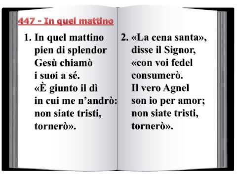 447 In quel mattino - Innario Chiesa Cristiana  Avventista del Settimo Giorno 2014
