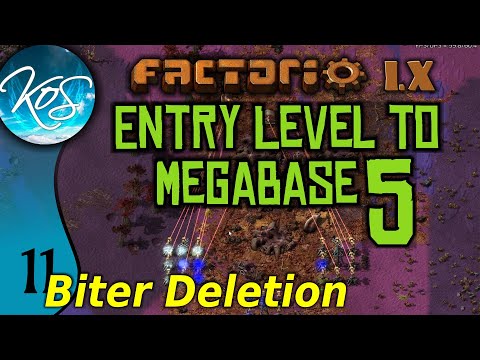 Factorio 1.X Entry Level to Megabase 5 - 11 - BLUE SCIENCE! OIL PART 3 - Guide, Tutorial