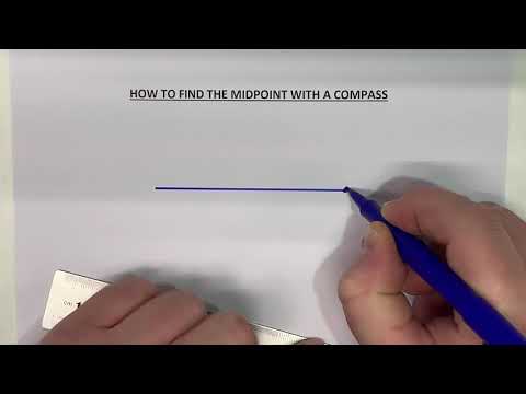 How To Find The Midpoint With A Compass
