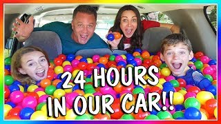 24 HOURS OF LIVING IN OUR CAR! | OVERNIGHT CHALLENGE | We Are The Davises