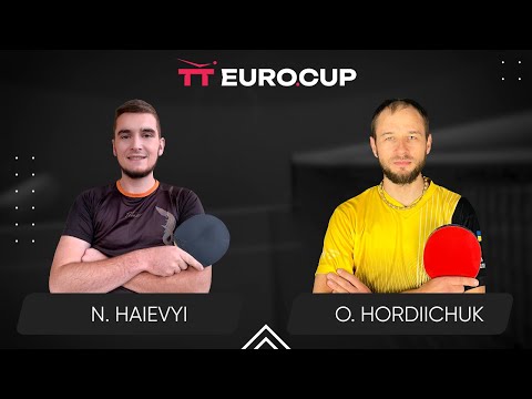 15:30 Nazarii Haievyi - Oleksandr Hordiichuk 18.02.2024 TT Euro.Cup Women Ukraine Master. TABLE 3