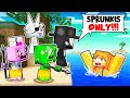 One HUMAN On A SPRUNKI ONLY ISLAND Minecraft