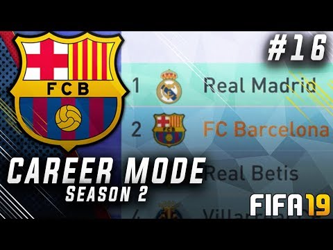 FIFA 19 Barcelona Career Mode EP16 - Title Decider vs Real Madrid!! 94 Potential Youth Talent!!