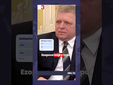 Fico ostro: Pán moderátor, toto nie je Ezopova bájka, ale riadenie štátu #fico #smersd #politika