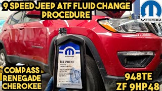 2018 2019 Jeep Compass / Renegade Transmission Fluid Change | 9 Speed ZF 9hp48 | 948TE | HOW TO DIY