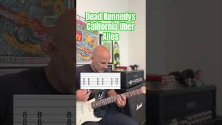 California Uber Alles Guitar Lesson + Tutorial #shorts #guitar #punk #deadkennedys #lesson