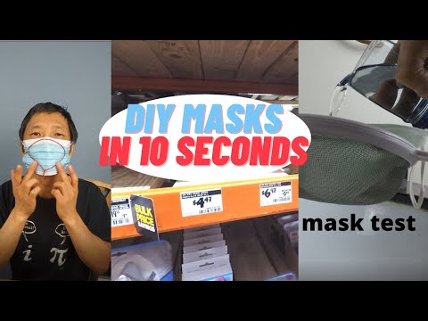 DIY face masks in 10 seconds & improve cheaper masks