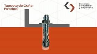 Taquete de cuña Wedge, Arpon o Barreno-Ancla