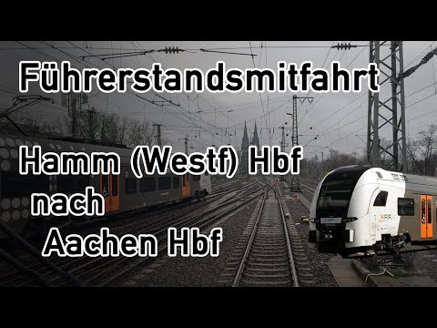 Chaos line ON TIME?! | RE1 RRX | Hamm - Aachen | Class 462 (DesiroHC) | Cab ride