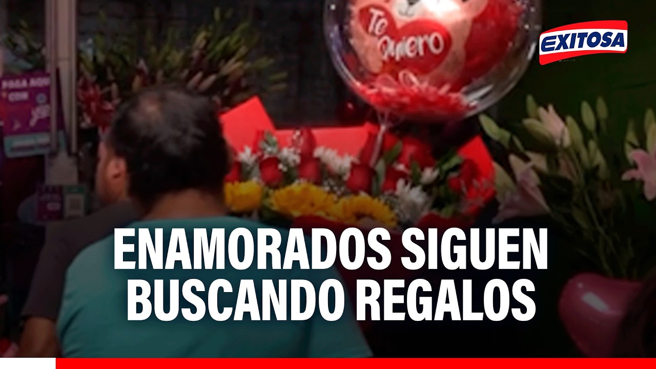 🔴🔵 Enamorados llegan desde temprano a mercado Santa Rosa en búsqueda del regalo por San Valentín