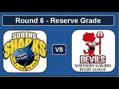 MDRL 2018 Round 6: Souths Sharks vs Norths Devils (Reserve Grade)