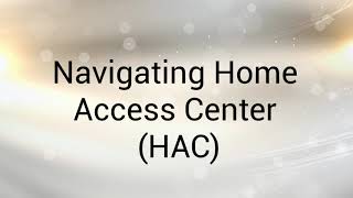 How to use Home Access Center