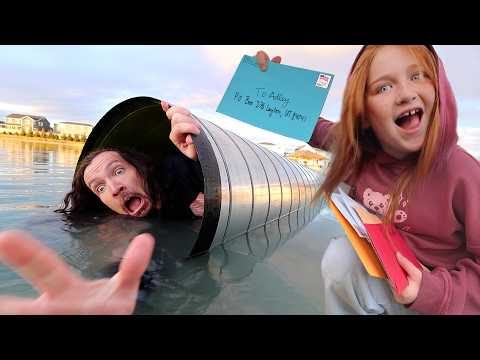 MAiL RESCUE MiSSiON with ADLEY!!  New Trap for Delivery Dad & open your Letters with Saedie, part 1