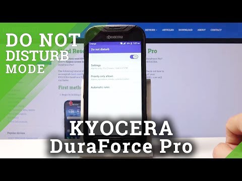 How to Activate Do Not Disturb Mode in KYOCERA DuraForce Pro - Silent Mode