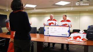 Four lucky Flames fans brought their Hometown Energy on the road thanks to Suncor