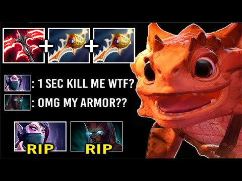DESOLATOR LEVEL 2 + 3x Divine Rapier TOOTHLESS vs Trident TB Epic Late Game Battle Full Item Dota 2