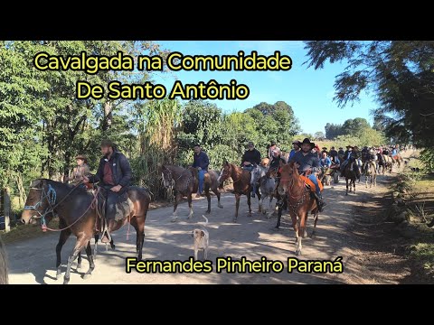 Cavalgada na Comunidade de Santo Antônio Fernandes Pinheiro, Paraná 