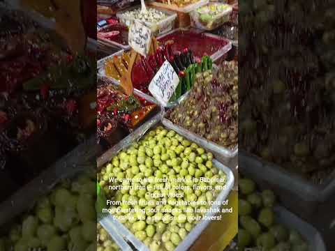 Babolsar's market is full of fresh produce, great vibes, and sour snacks😋 #LoversOfSour #SourSnacks