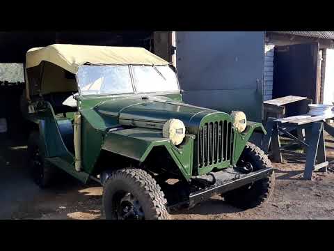 Old Restored Soviet 4x4 Offroad Military SUV FIRST START & Drive - GAZ 67 (1950)