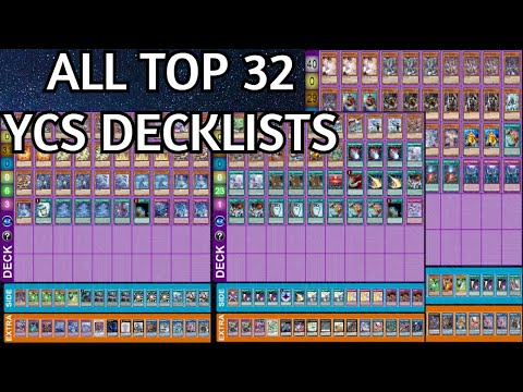 ALL TOP 32 YCS PASADENA DECKLISTS Yu-Gi-Oh! 2022