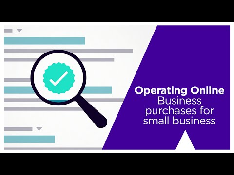 Business purchases for small business: operating online