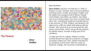 Flowers by Alice Walker