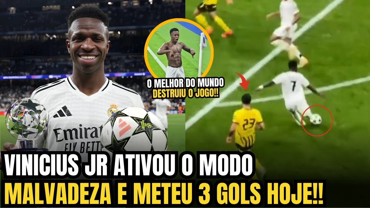 🚨NOSSA!! OLHA O QUE VINICIUS JR FALOU APÓS ELE DAR MAIS UM SHOW NA CHAMPIONS LEAGUE!!
