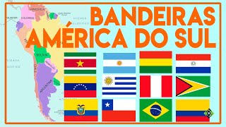 Bandeiras dos países da América do Sul