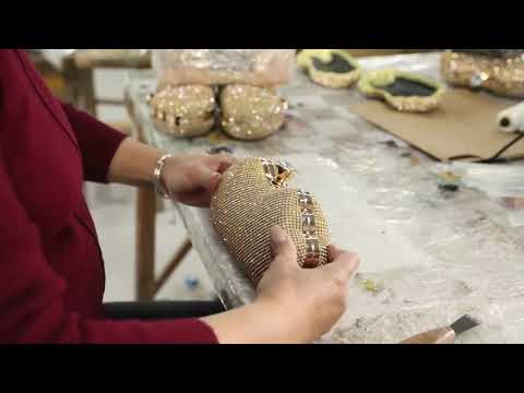 Fashion luxury wedding bridal ladies clutches purse rhinestone crystal clutch women evening bag