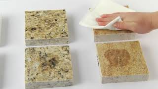 How To Removing Oil Stains from Countertop || Remove stain granite vs Marble