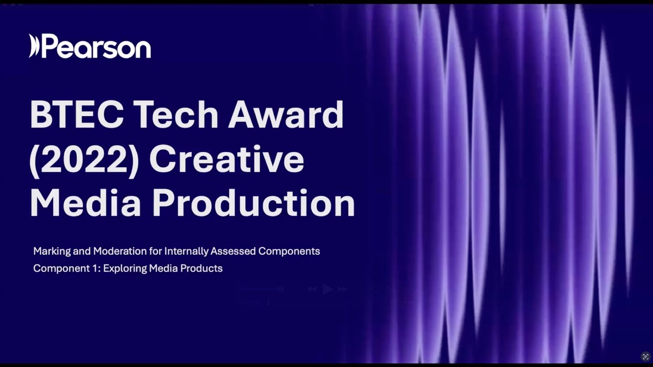 BTEC Tech Award in Creative Media Production (2022): Marking and moderation for Component 1