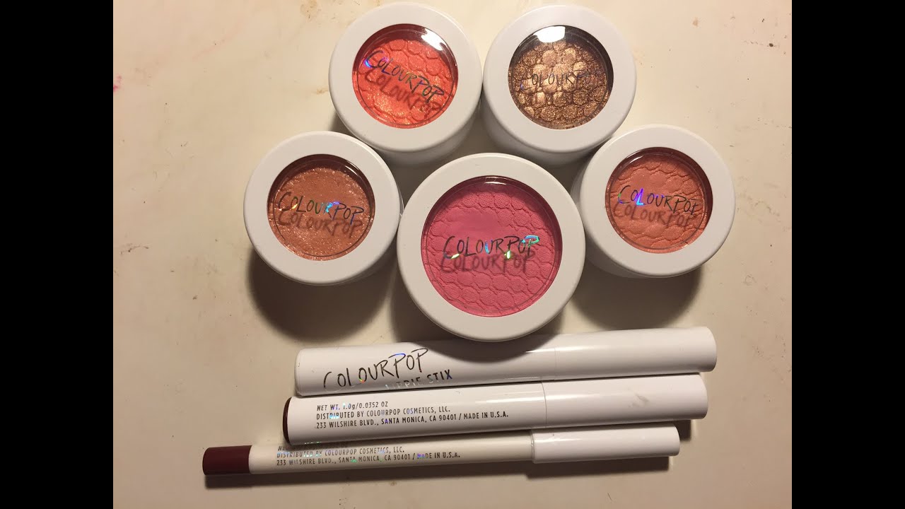 day 1,449 COLOUR POP HAUL, SWATCHES & FIRST IMPRESSIONS!