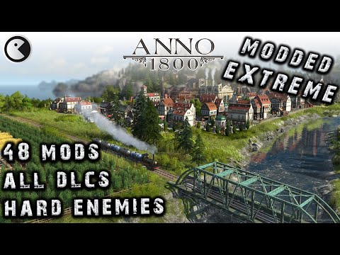 ANNO 1800 MODDED EXTREME #59 WEAPON INDUSTRY || 2020 City Builder HARD AI - ALL DLCs
