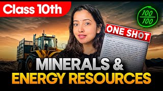 MINERALS & ENERGY RESOURCES FULL CHAPTER | CLASS 10 GEOGRAPHY | SHUBHAM PATHAK #sst #socialscience