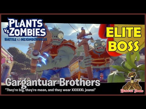 PvZ 3: Battle for Neighborville Garden Ops Gargantuar Brothers Elite Boss Gameplay