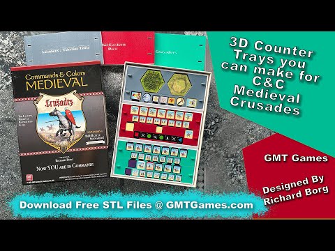 commands and Colors: Medieval Crusades 3D counter trays