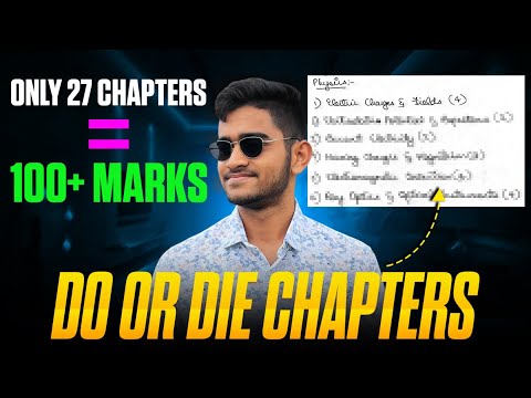 DO-OR-DIE Chapters for 100+ Marks in KCET 2025 | 27 Chapters in Last 20 Days! 🔥| #kcet #niatcollege