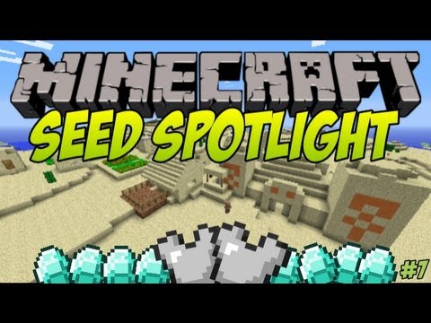 Minecraft 1.8 Seed Spotlight - BIG VILLAGES, TEMPLES, AMAZING LOOTS! #7