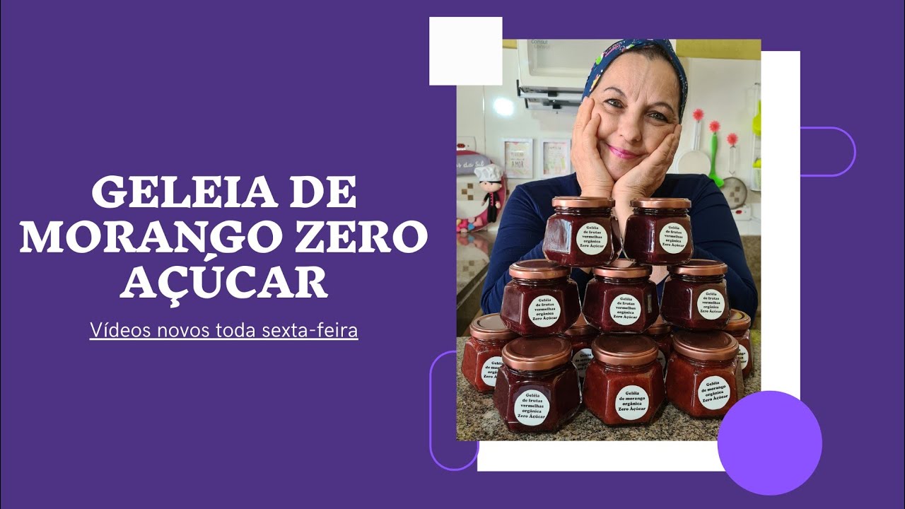 Geleia de morango zero açúcar (diet)