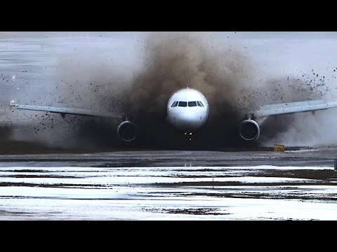 Plane Veers Off The Runway