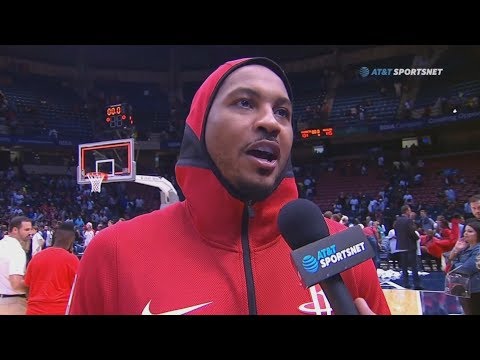 Carmelo Anthony Debut w/ Rockets! Rockets vs Grizzlies Highlights (13 Pts, 4 Rebs) 10-02-2018