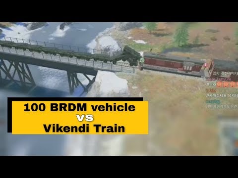 New vikendi train vs 100 BRDM vehicle clash | PUBG highlights