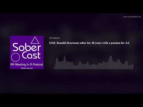 ESH: Ronald (Kartoon) sober for 28 years with a passion for AA