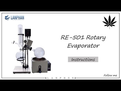 RE-501 Rotary Evaporator：Cheap Chinese Rotavap Operation using video