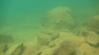 White silt lake bottom