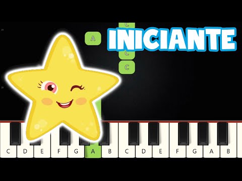 Brilha, Brilha Estrelinha | Piano e Teclado Iniciante | Nível Fácil | Tutorial