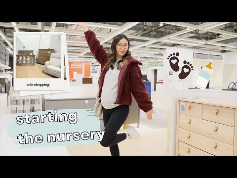 FINALLY STARTING THE NURSERY! | shopping for a baby crib | YYC DIARIES